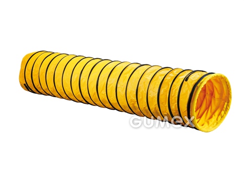 SPIRAFLEX PLS FR, 152mm, 0,64bar, PE Gewebe mit PVC, flexible Spirale, -20°C/+100°C, gelb, 